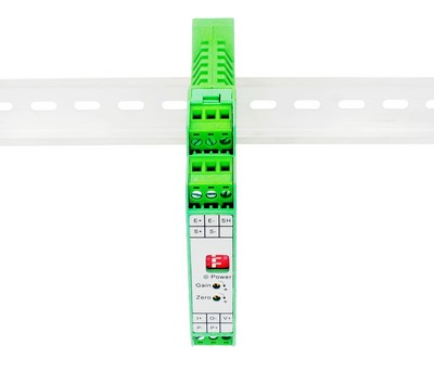DIN Rail Load Cell Signal Amplifier 4-20mA 0-10V